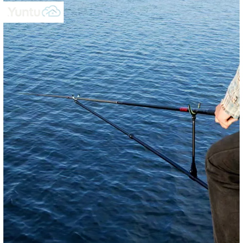 Fishing Rod Surf - 伸縮式カーボンファイバー製釣り竿スタンド、頑丈な大型釣り竿用ホルダー、川釣りやサーフキャスティングに最適な地面に挿入できるスタンド。