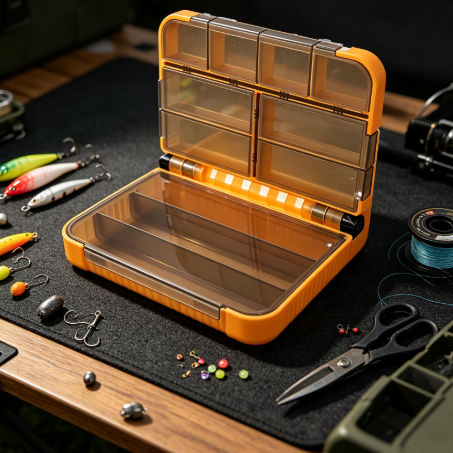 Fishing Rod Case - ホットセール 釣り道具収納ボックス 1個 独立したコンパートメント DIY仕切り ダンピングシャフト