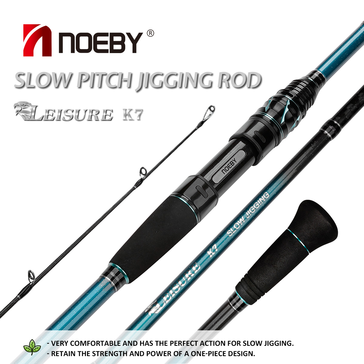 Fishing Rod Surf - NOEBY K7 スローピッチジギングロッド 1.83-1.96m 30-350g 海水スピニング＆キャスティングボートロッド