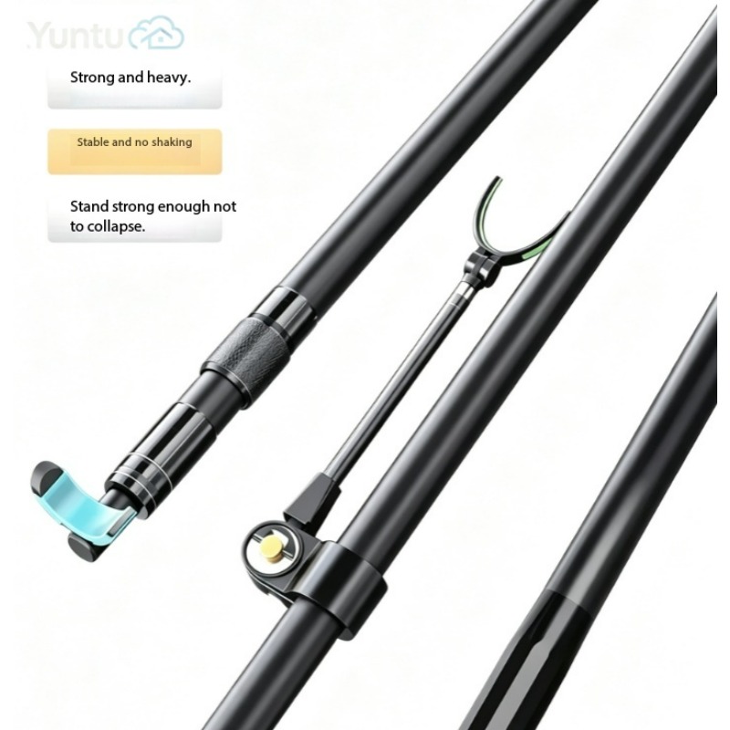 伸縮式カーボンファイバー製釣り竿スタンド、頑丈な大型釣り竿用 - Fishing Rod Surf のレビューと価格