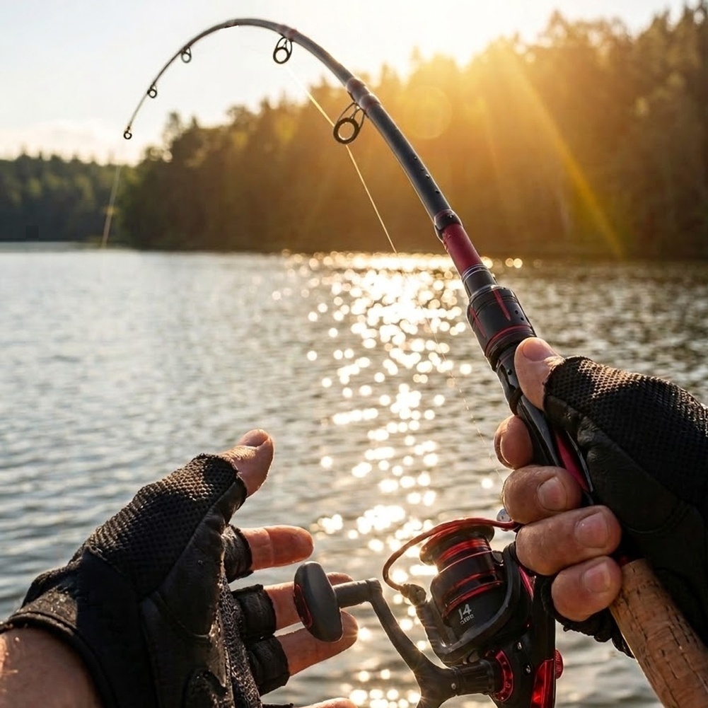 超軽量カーボンファイバー製釣り竿1.8mとリール、タックルボ - Fishing Rod Combo のレビューと価格